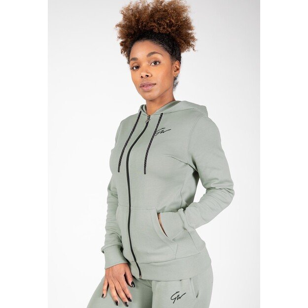 Gorilla Wear Pixley Zipped Hoodie - Light Green