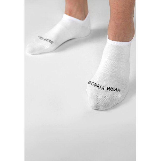 Gorilla Wear Ankle Socks 2-Pack - White