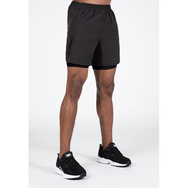 Gorilla Wear Modesto 2-In-1 Shorts - Black