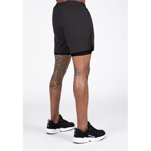 Gorilla Wear Modesto 2-In-1 Shorts - Black