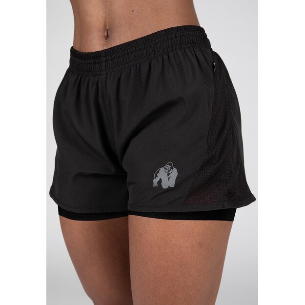 Gorilla Wear Portland 2-In-1 Shorts - Black