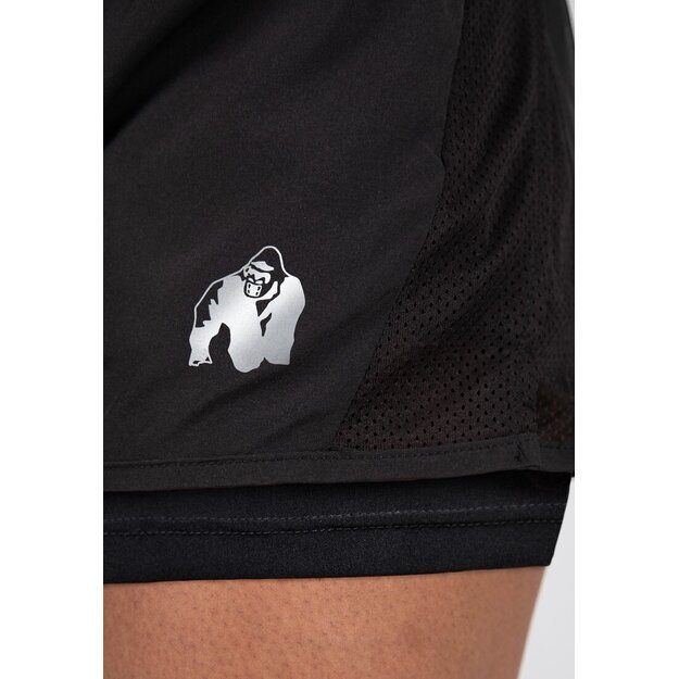 Gorilla Wear Portland 2-In-1 Shorts - Black