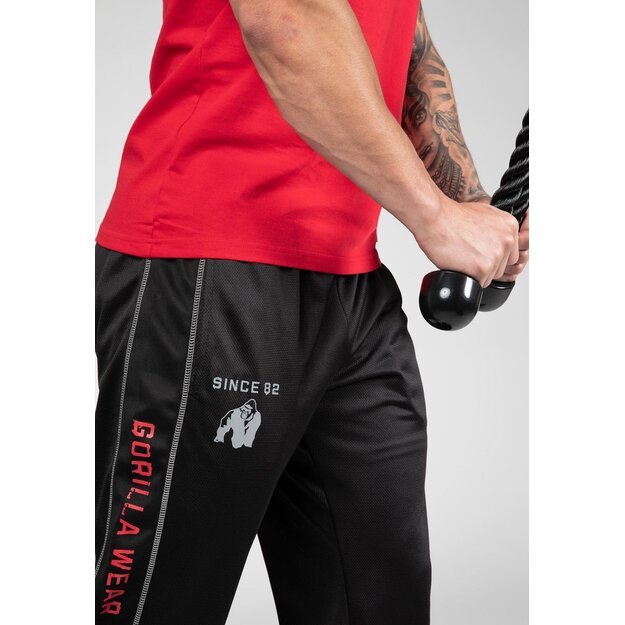 Gorilla Wear Functional Mesh Pants - Black/Red