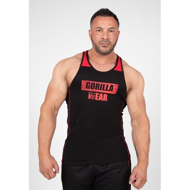 Gorilla Wear Wallace Tank Top - Black/Red