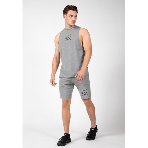Gorilla Wear Cisco Drop Armhole Tank Top - Gray/Black 1