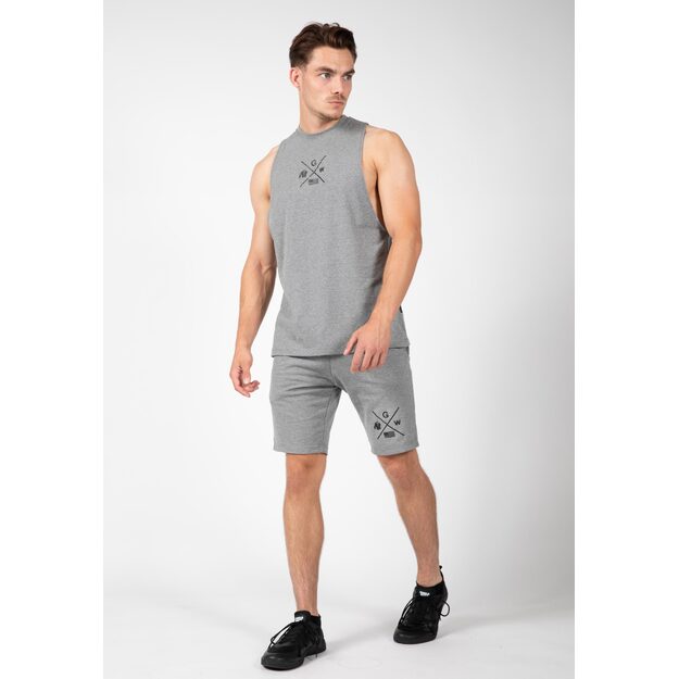 Gorilla Wear Cisco Drop Armhole Tank Top - Gray/Black