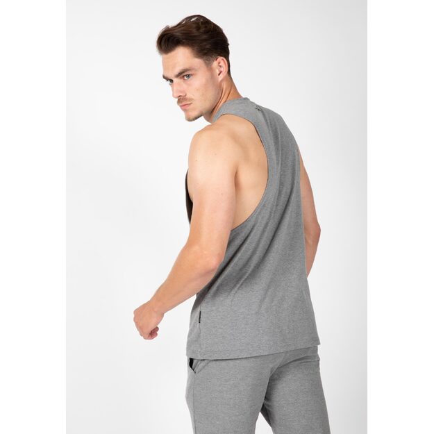 Gorilla Wear Cisco Drop Armhole Tank Top - Gray/Black