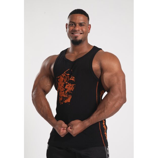 Gorilla Wear Monterey Tank Top - Black/Orange