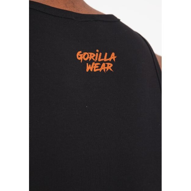 Gorilla Wear Monterey Tank Top - Black/Orange