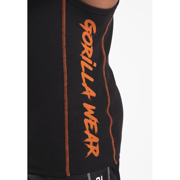 Gorilla Wear Monterey Tank Top - Black/Orange