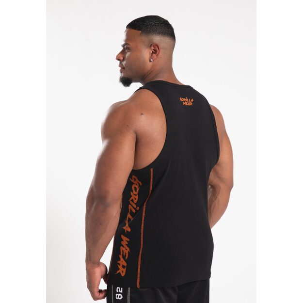 Gorilla Wear Monterey Tank Top - Black/Orange