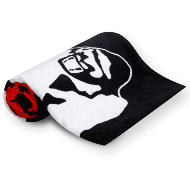 Gorilla Wear Classic Gym Towel - Black/Red