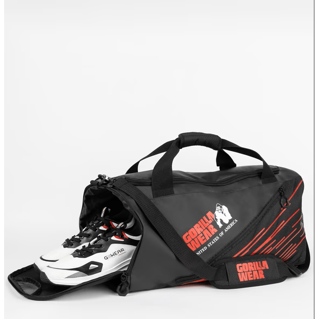 Gorilla Wear Ohio Gym Bag - Black/Red