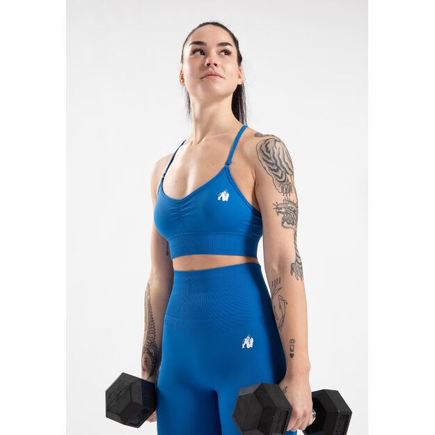 Gorilla Wear Olivia Seamless Sports Bra - Blue