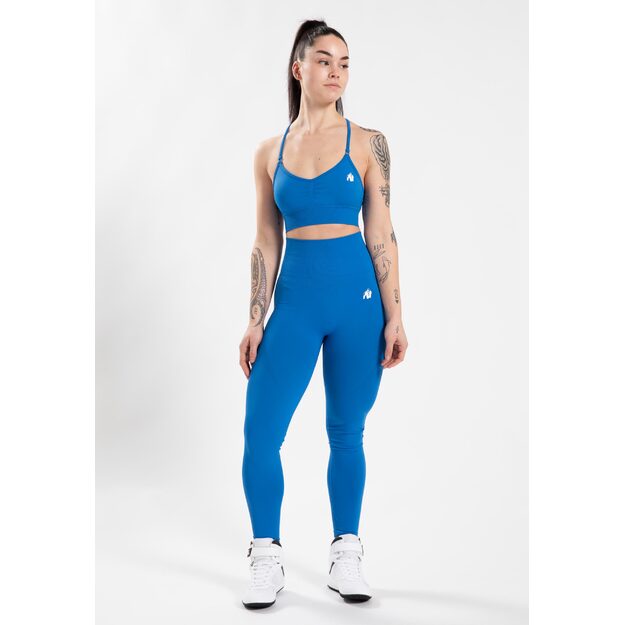 Gorilla Wear Olivia Seamless Sports Bra - Blue