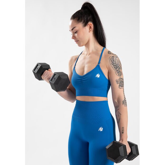 Gorilla Wear Olivia Seamless Sports Bra - Blue