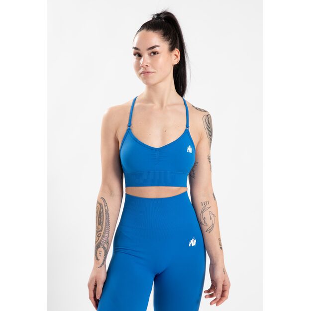 Gorilla Wear Olivia Seamless Sports Bra - Blue 1
