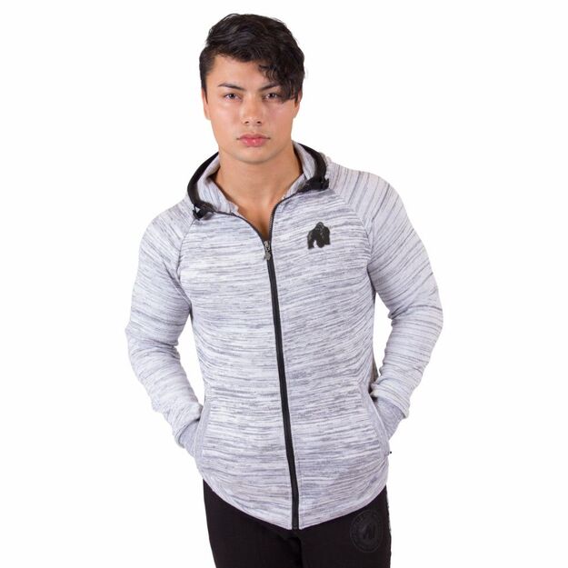 Gorilla Wear Keno Zipped Hoodie - White/Black