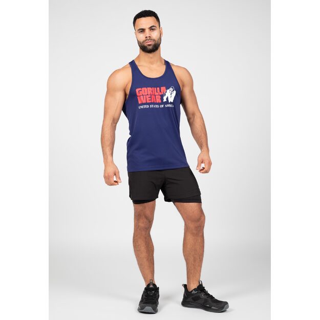 Gorilla Wear Classic Training Tank Top - Navy 1