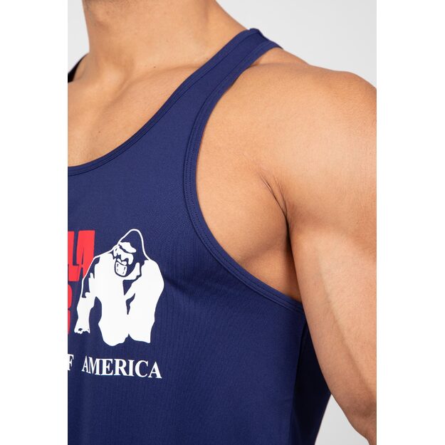 Gorilla Wear Classic Training Tank Top - Navy 5
