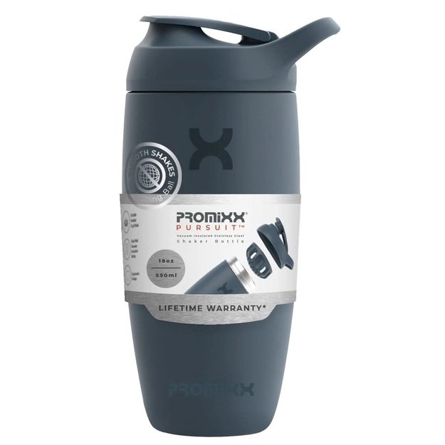 Promixx Pursuit Insulated Stainless Steel Shaker 550ml Midnight Blue 1